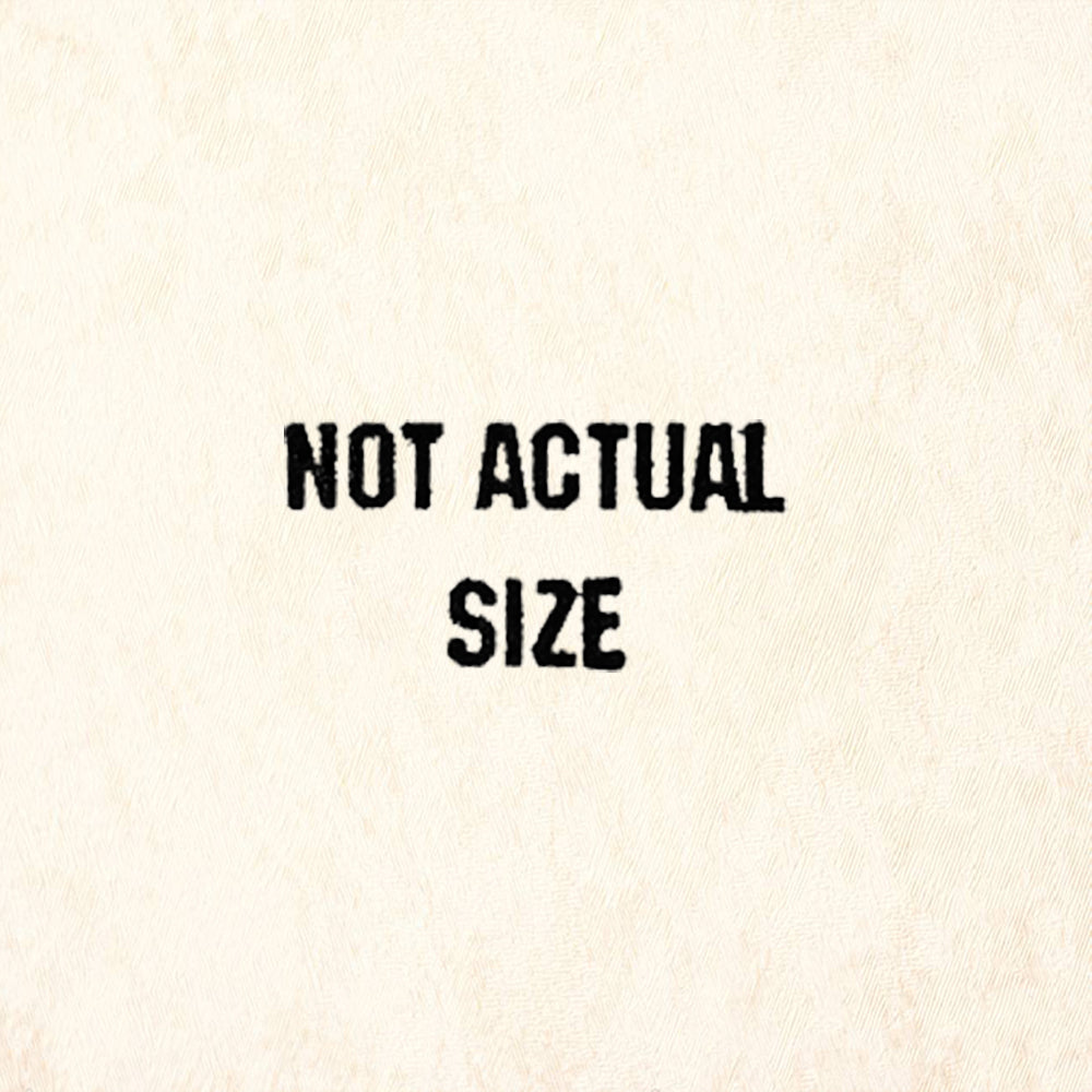 StampFe Not Actual Size Tiny Label Text Rubber Stamp
