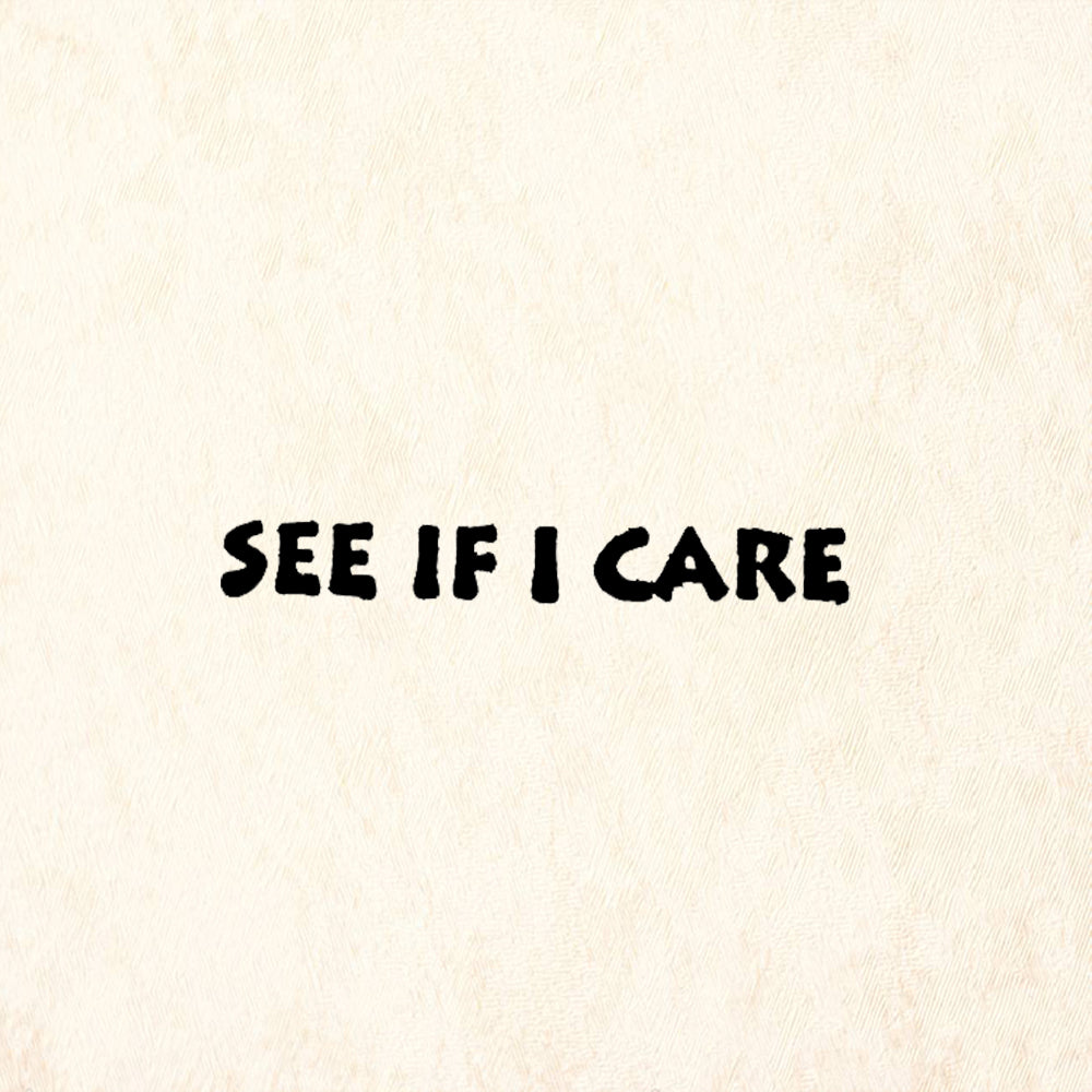 StampaFe See If I Care Rubber Art Stamp