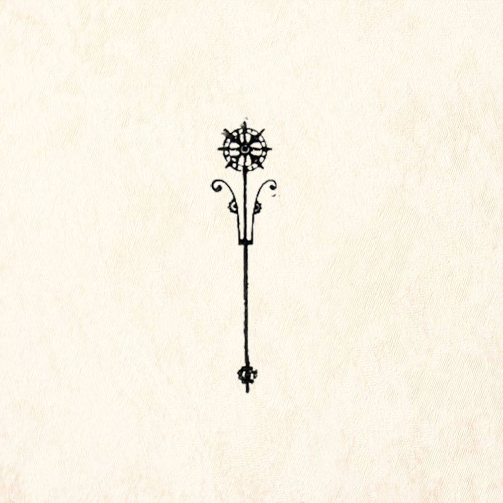StampaFe Flower Zot Decorative Floral Finial Rubber Art Stamp