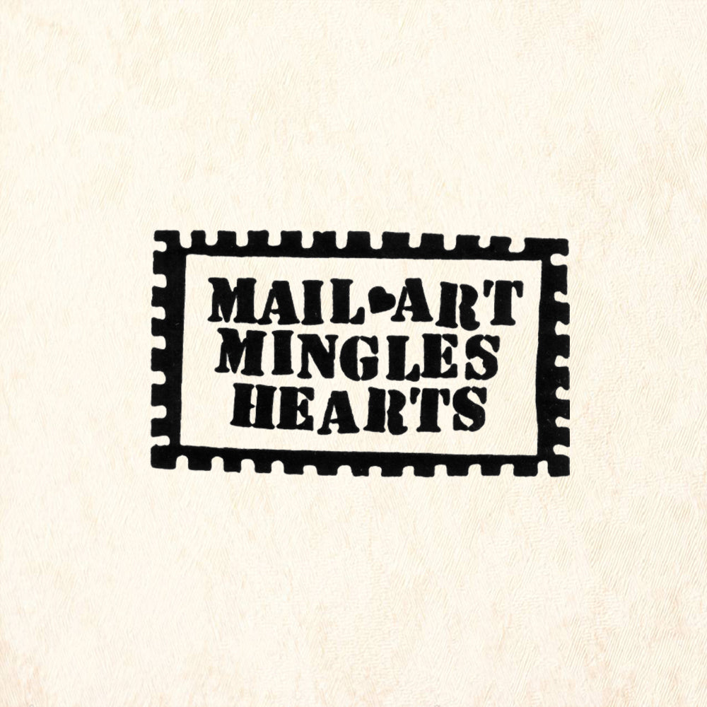 StampaFe Mail Art Mingles Hearts Rubber Art Stamp
