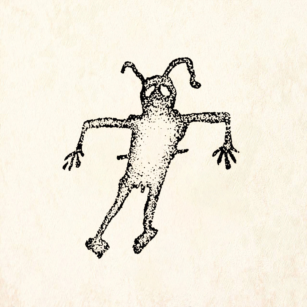 StampaFe Horned Ghost Primitive Halloween Rubber Art Stamp