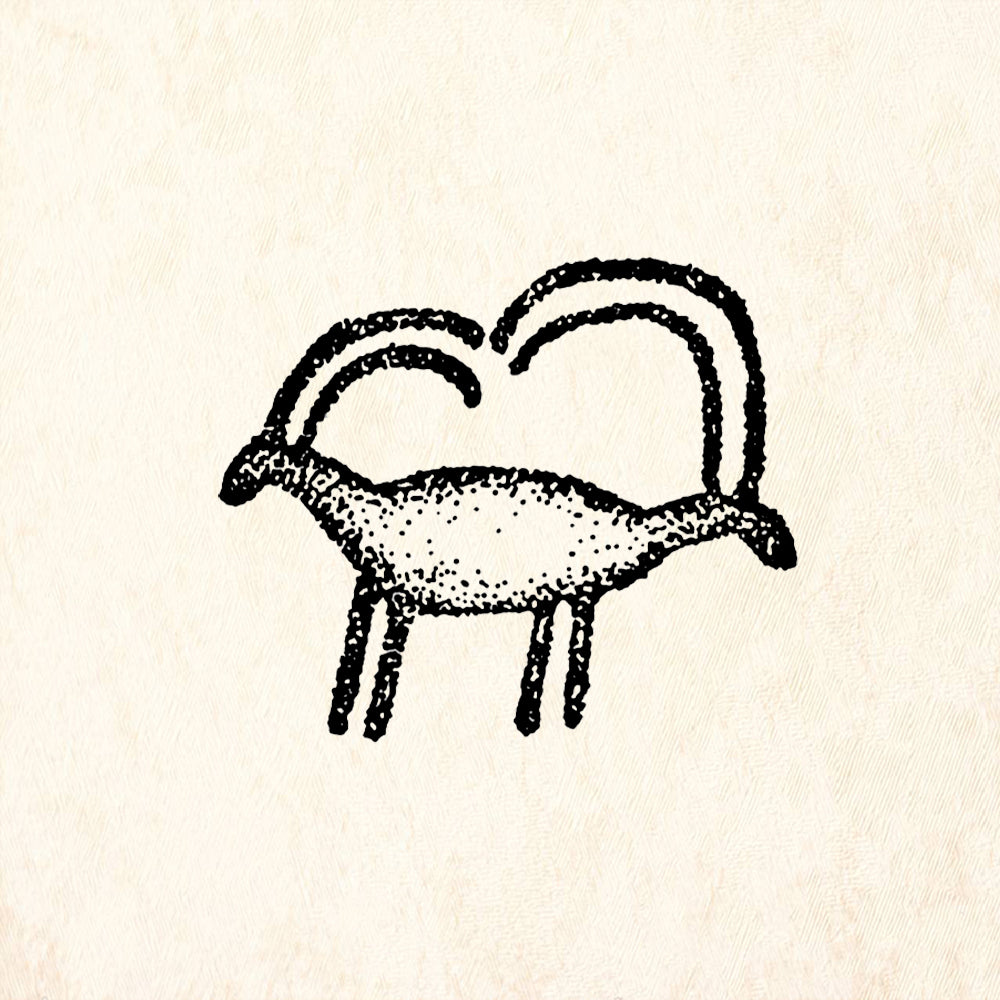 StampaFe Two Headed Animal Rubber Art Stamp