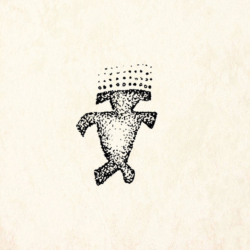 StampaFe Star Man Primitive Rubber Art Stamp
