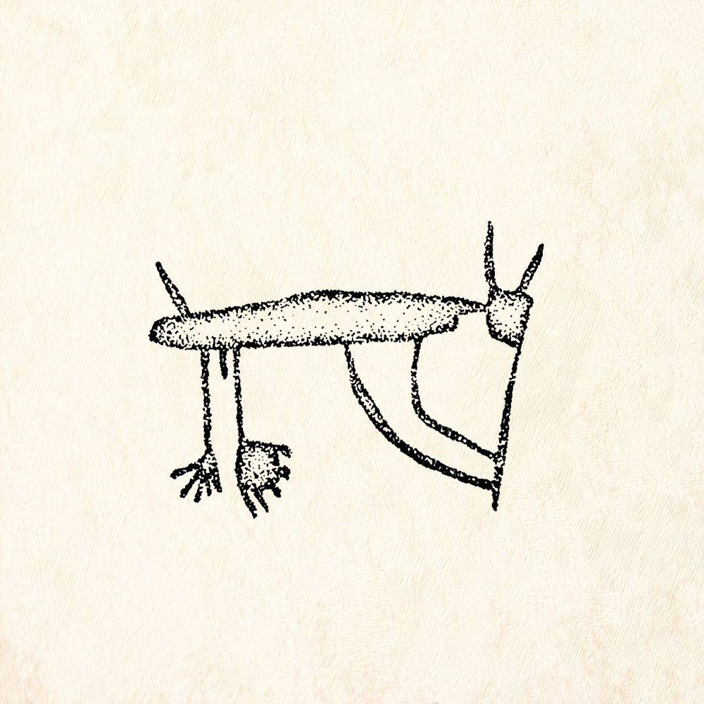 StampaFe Kokoyote Southwestern Petroglyph Rubber Art Stamp