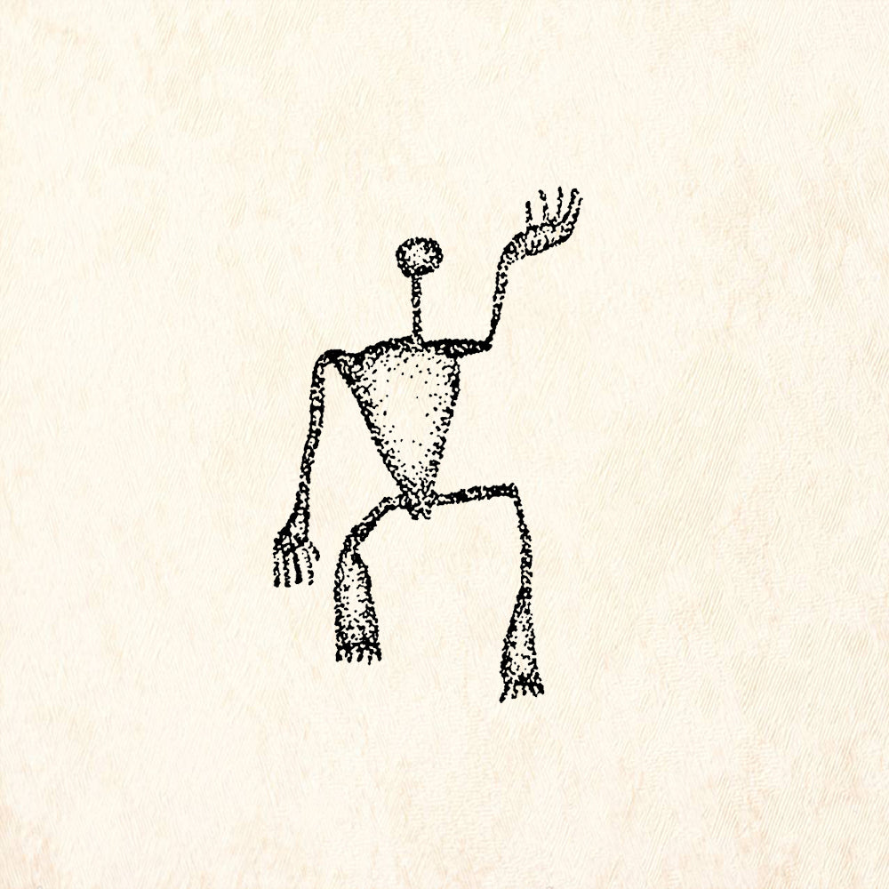 StampaFe Woman Petro Southwestern Petroglyph Rubber Art Stamp