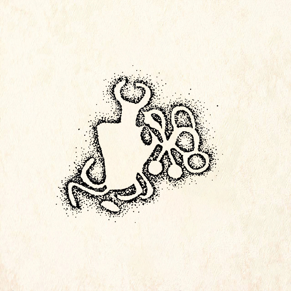 StampaFe Circle Ghost Halloween Rubber Art Stamp