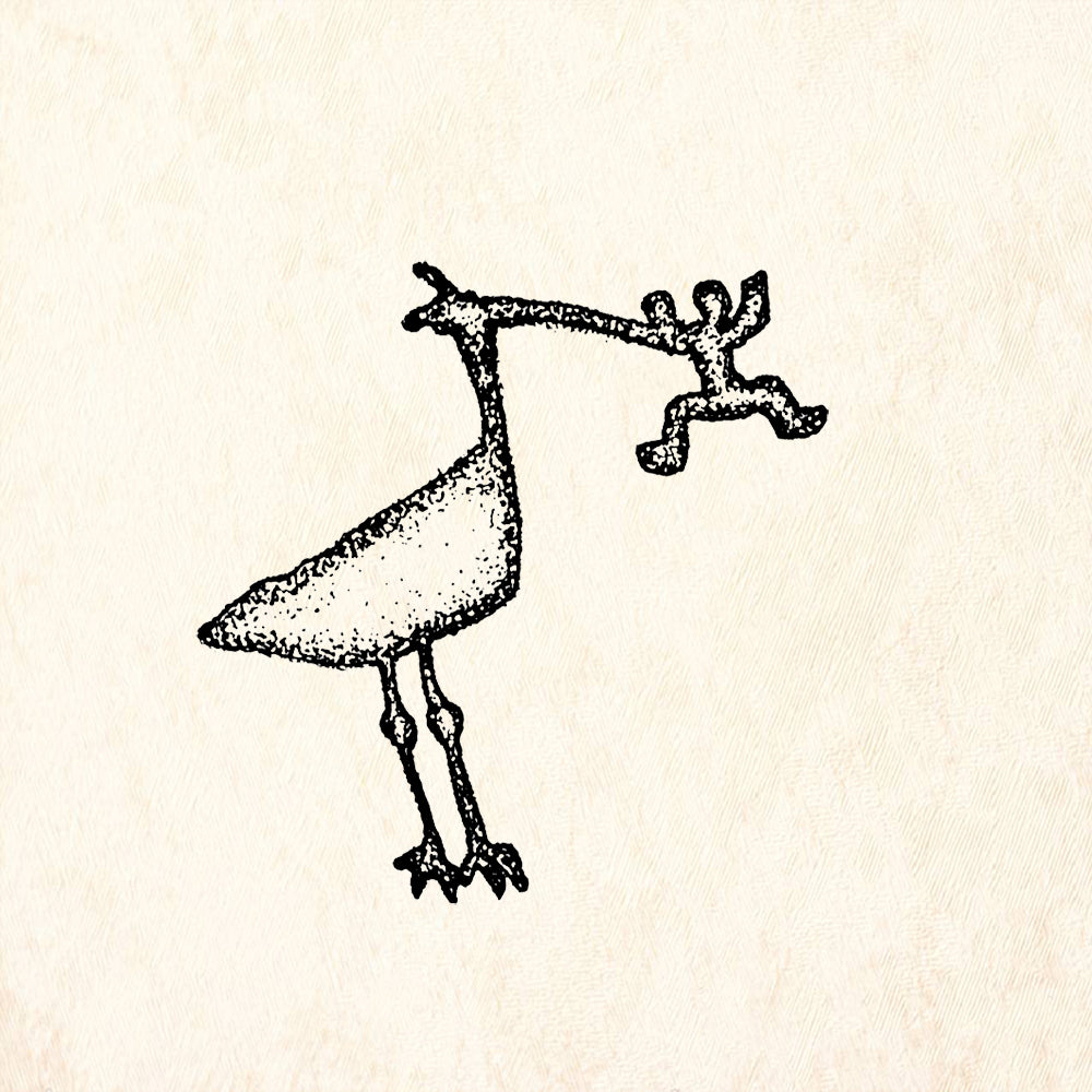 StampaFe Heron & Prey Southwest Rubber Art Stamp