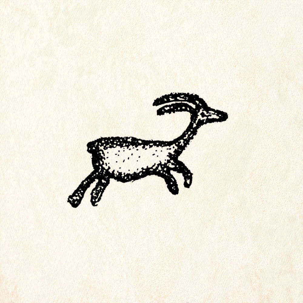 StampaFe Young Deer Animal Rubber Art Stamp