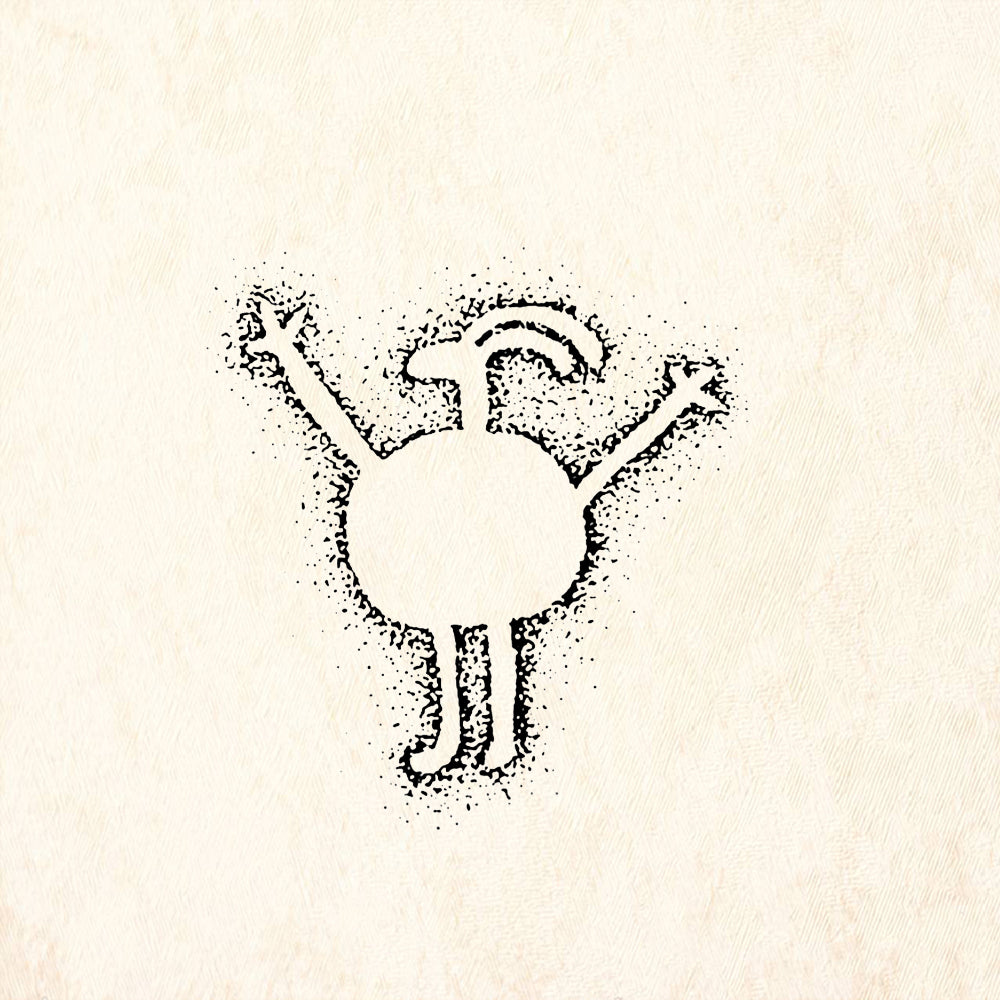 StampaFe Deer Spirit Southwest Rubber Art Stamp