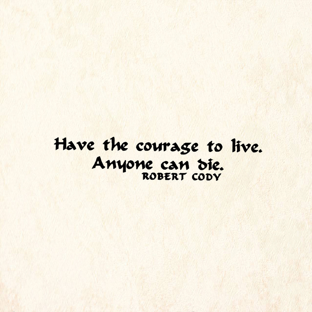 StampaFe Courage to Live Rubber Art Stamp