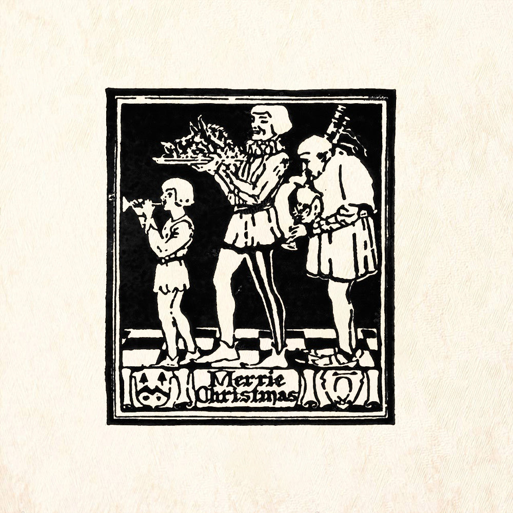 StampaFe Merrie Christmas Feast Rubber Art Stamp