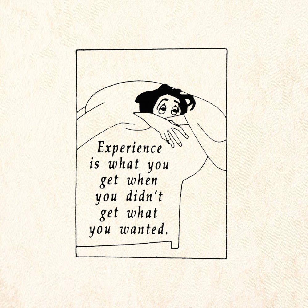 StampaFe Experience Is What You Get, Not What You Wanted Rubber Art Stamp