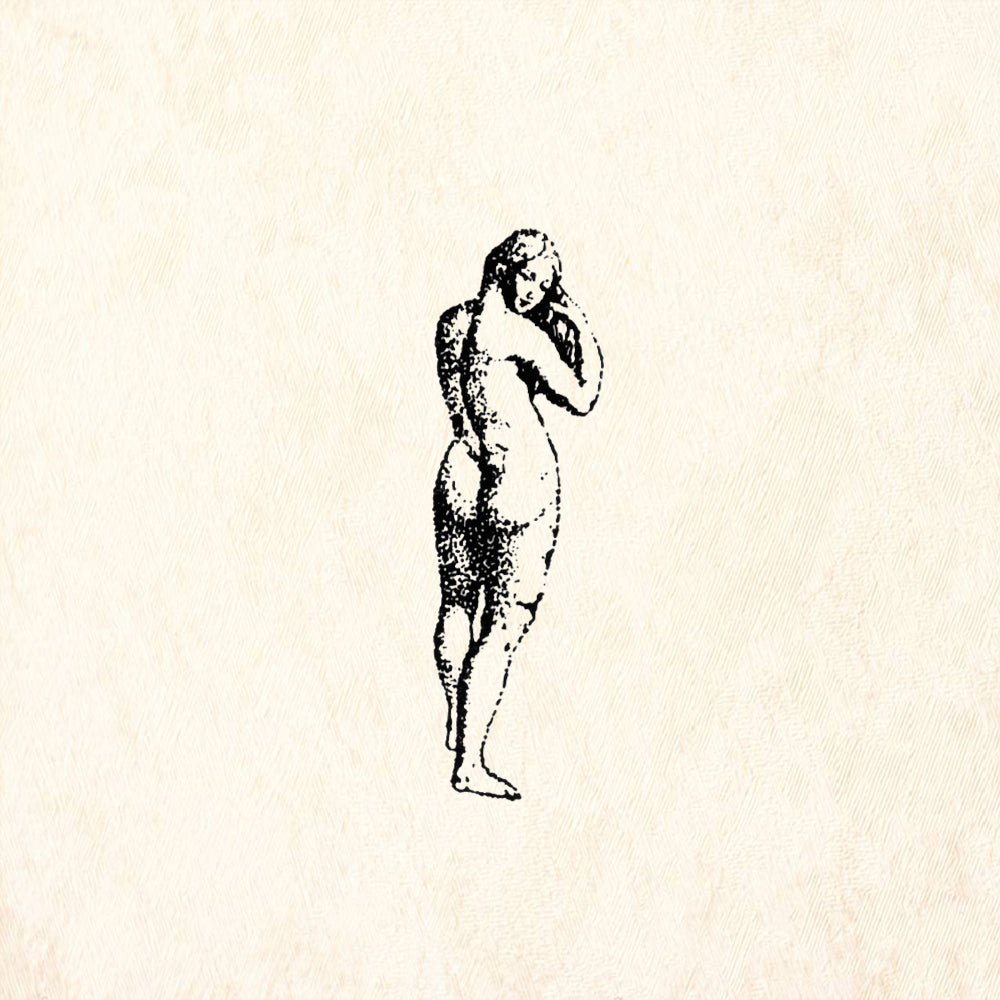 StampaFe Little Nudes Female Figure Rubber Art Stamp