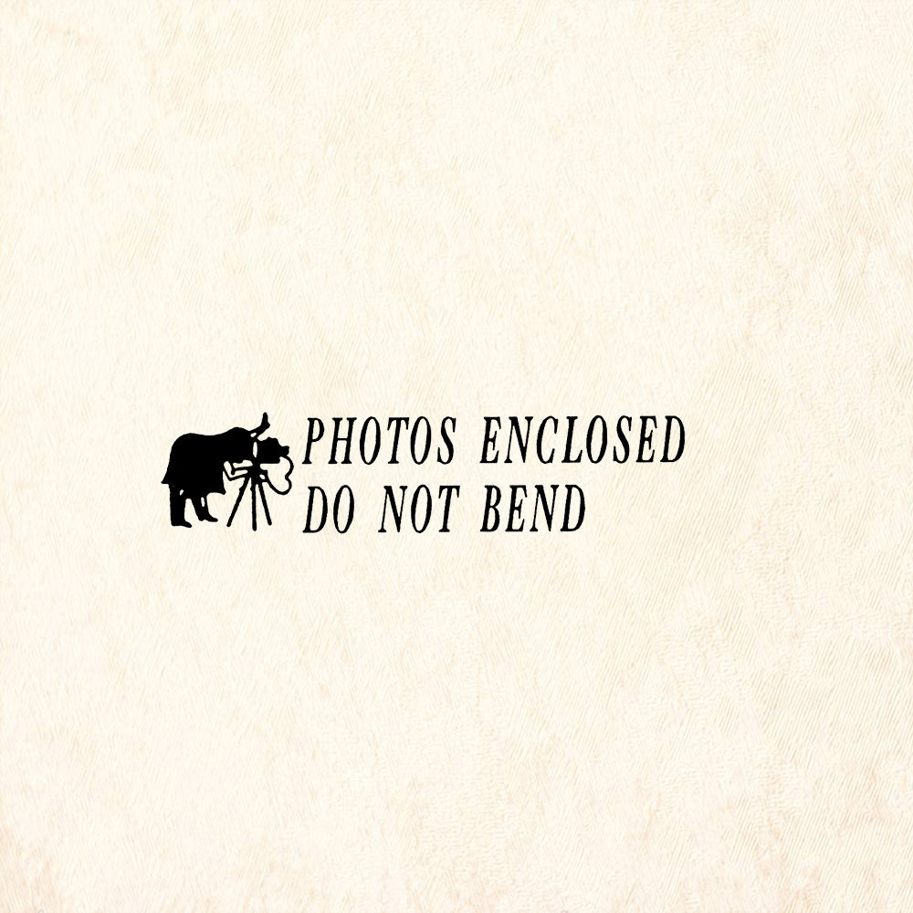 StampaFe Do Not Bend Photos Rubber Art Stamp