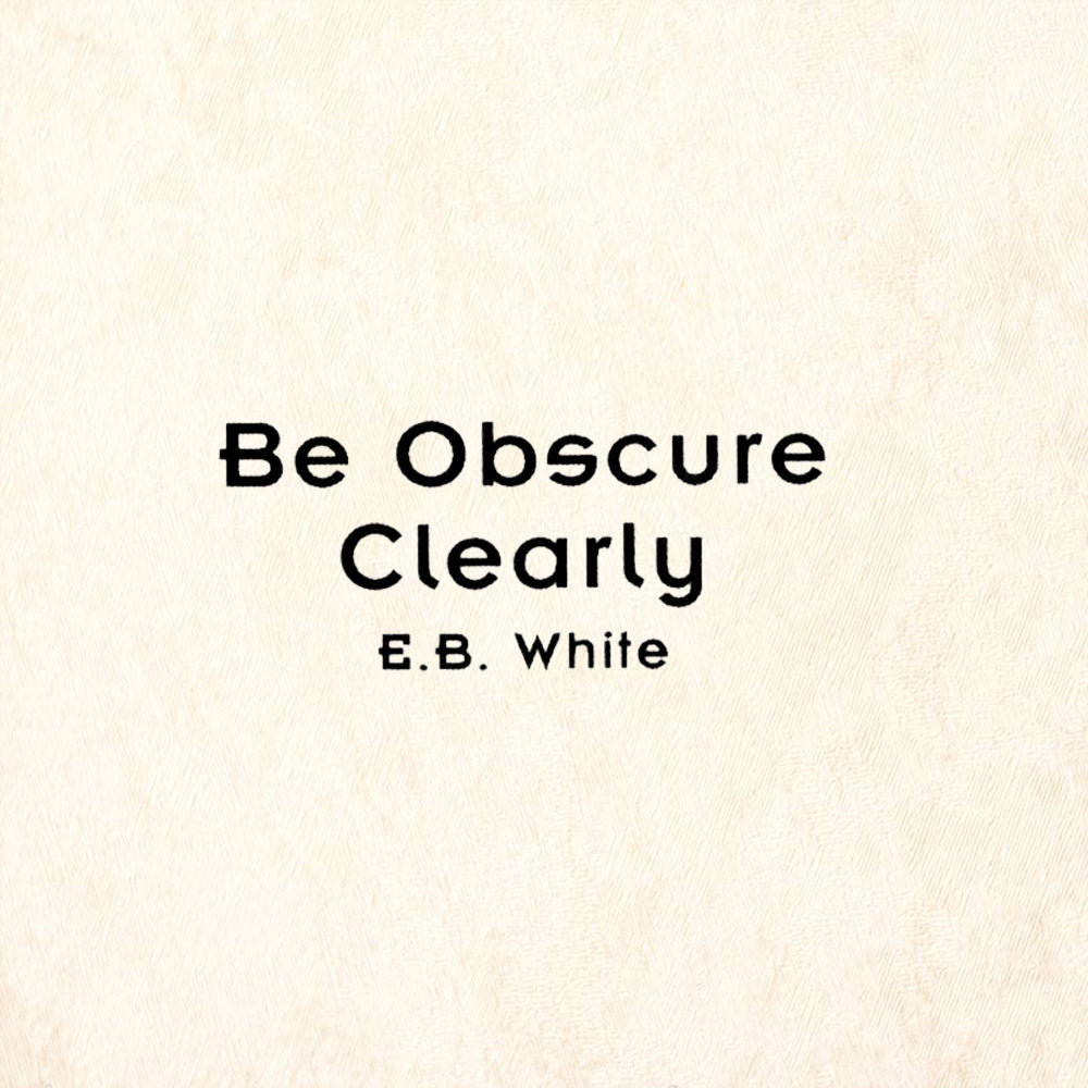 StampaFe Be Obscure Clearly Quote Rubber Art Stamp