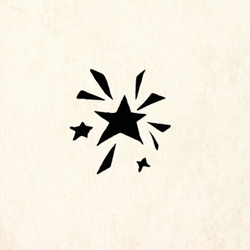 StampaFe Starburst Rubber Art Stamp