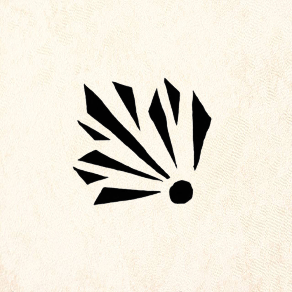 StampaFe Radiating Fan Burst Rubber Art Stamp