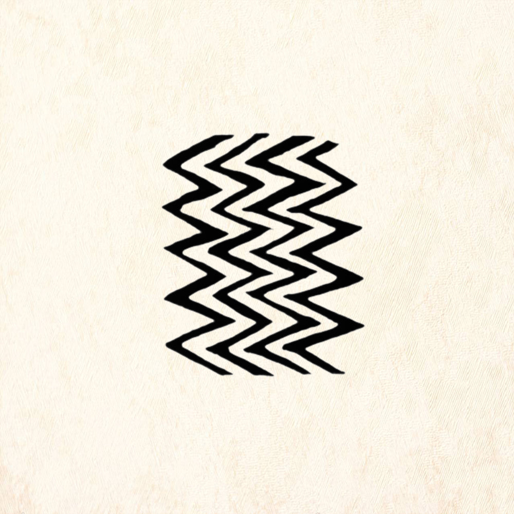 StampaFe Four Zigzag Geometric Rubber Art Stamp