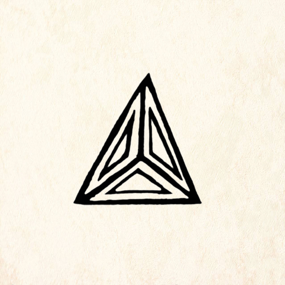 StampaFe Nested Triangle Geometric Rubber Art Stamp