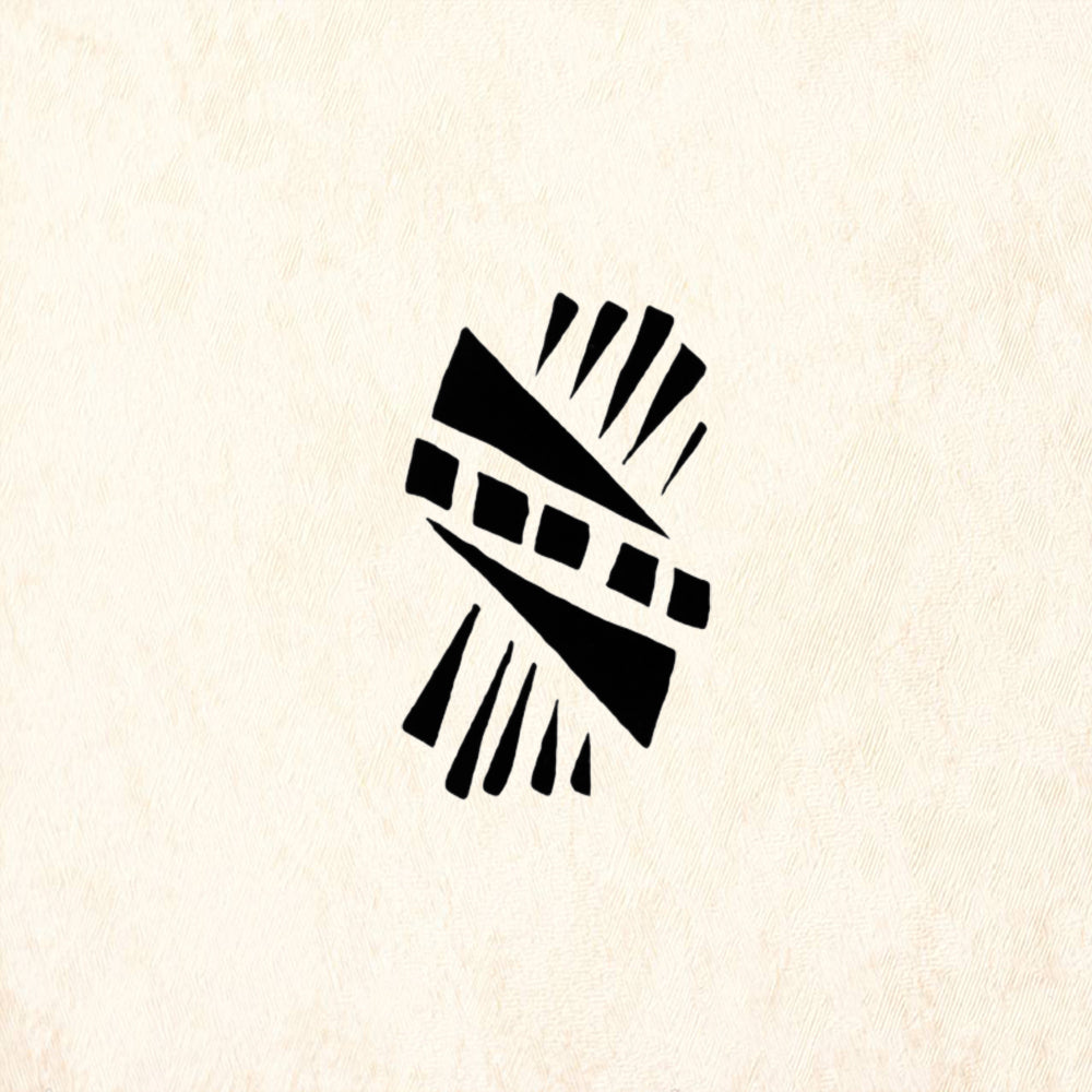 StampaFe Striped Fan Geometric Rubber Art Stamp