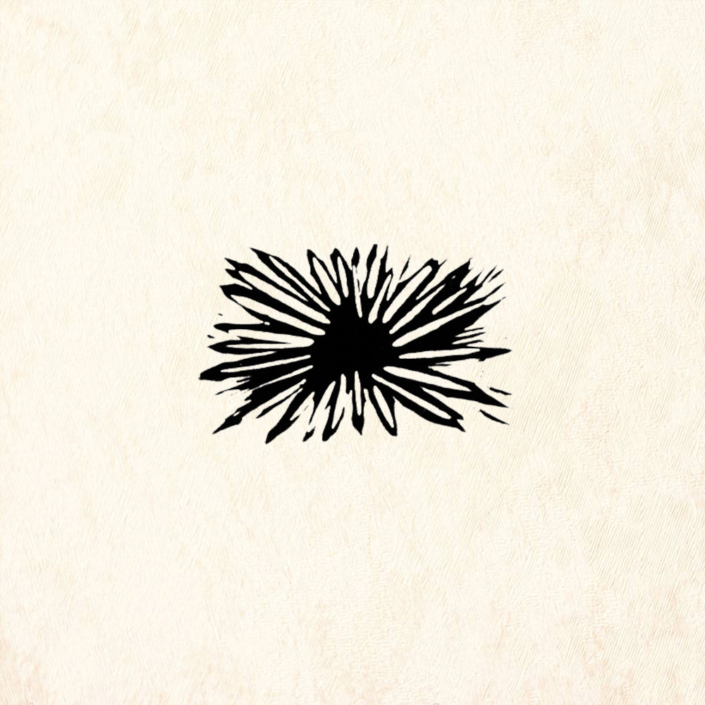 StampaFe Spiky Flower Botanical Rubber Art Stamp