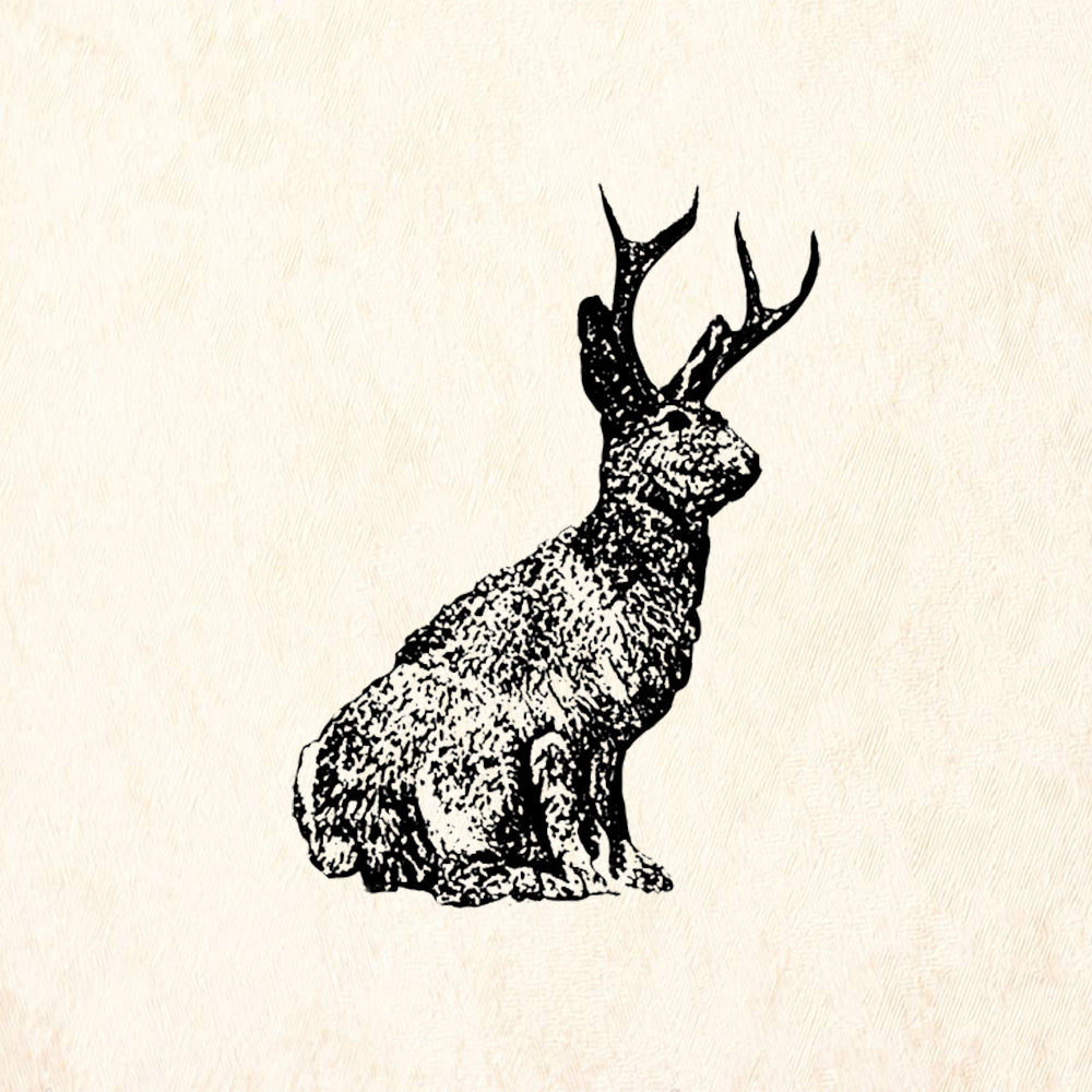 StampaFe Jackalope Southwest Rubber Art Stamp
