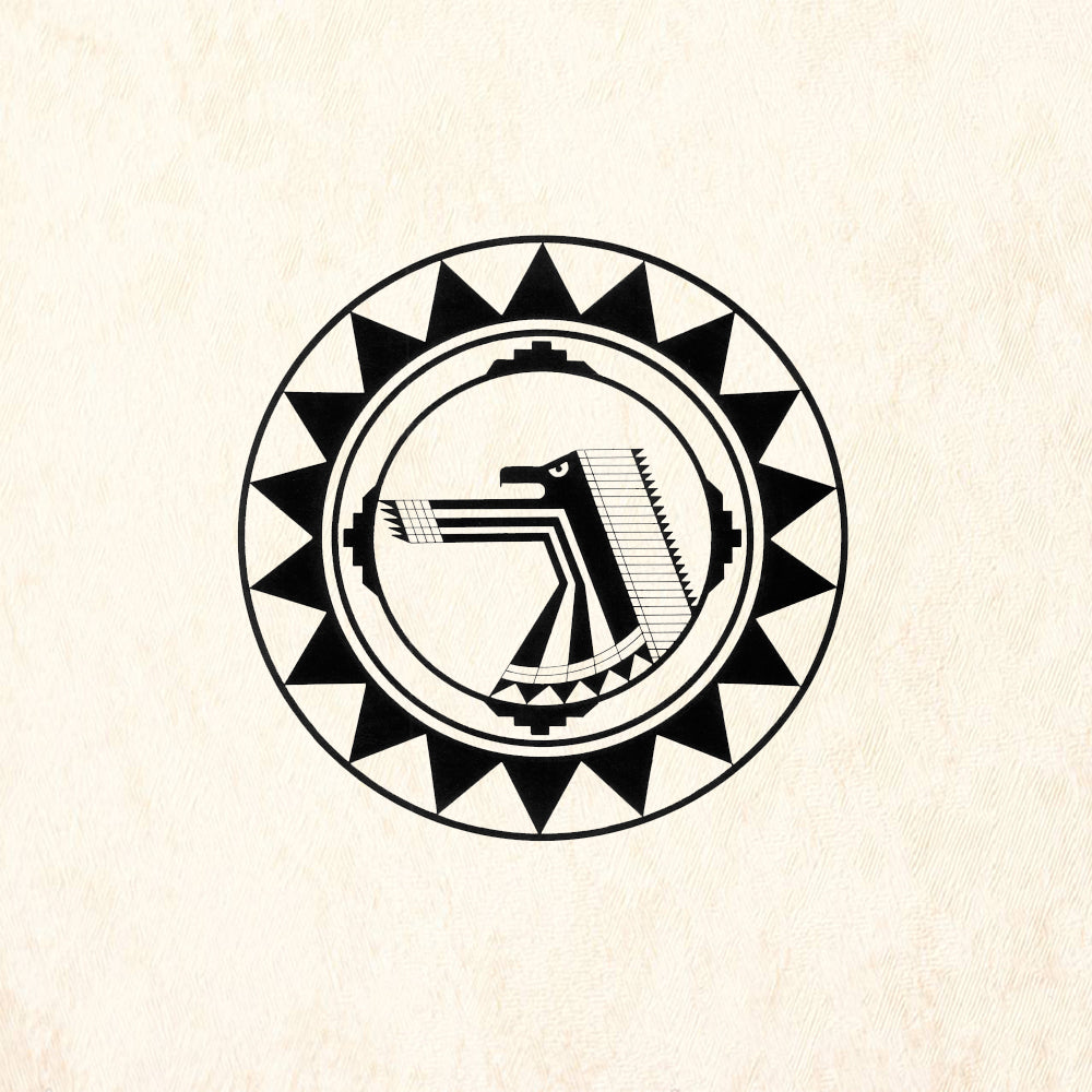 StampaFe Circle Bird Southwest Rubber Art Stamp