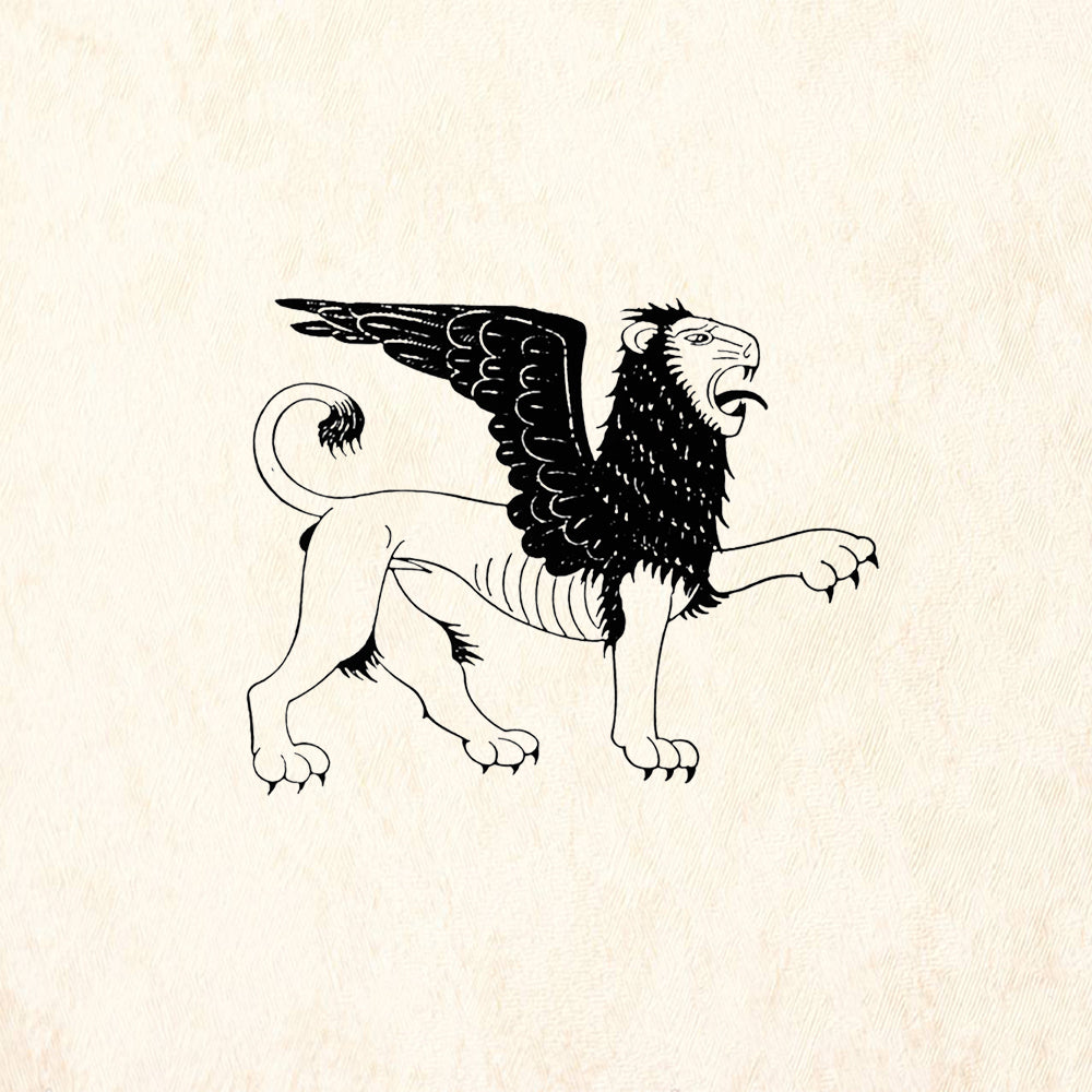 StampaFe Griffin Left Mythical Rubber Art Stamp