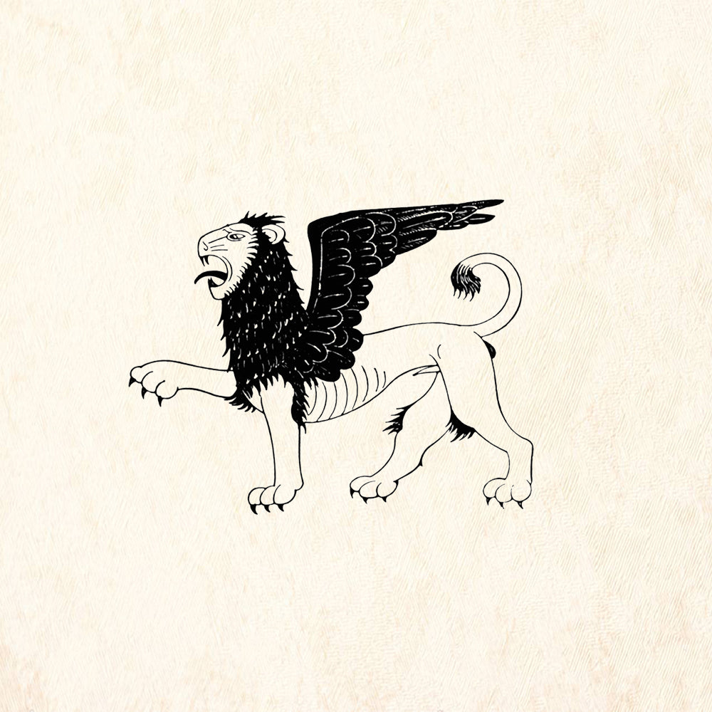 StampaFe Griffin Right Mythical Rubber Art Stamp