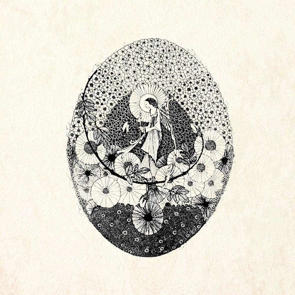 StampaFe Garden Diva Botanical Rubber Art Stamp