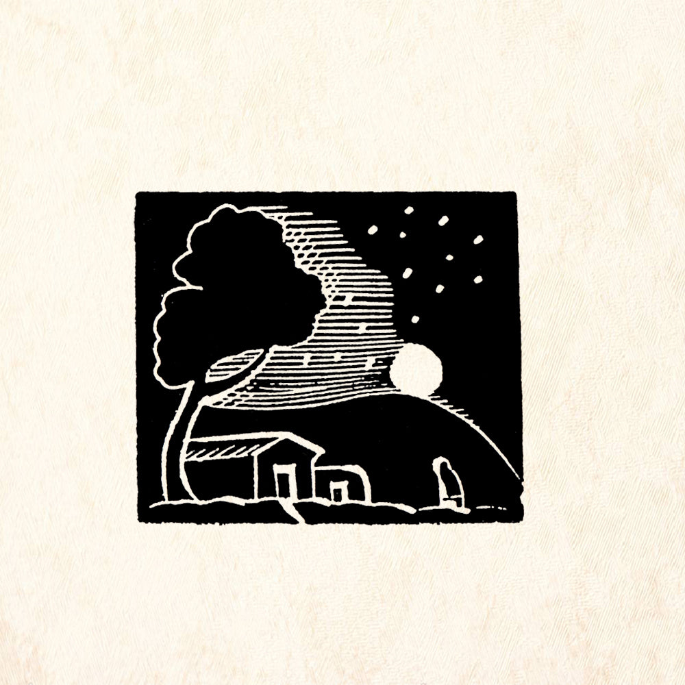 StampaFe Moon rise Southwest Celestial Rubber Art Stamp