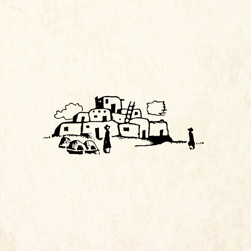 StampaFe Pueblo Village Southwest Rubber Art Stamp