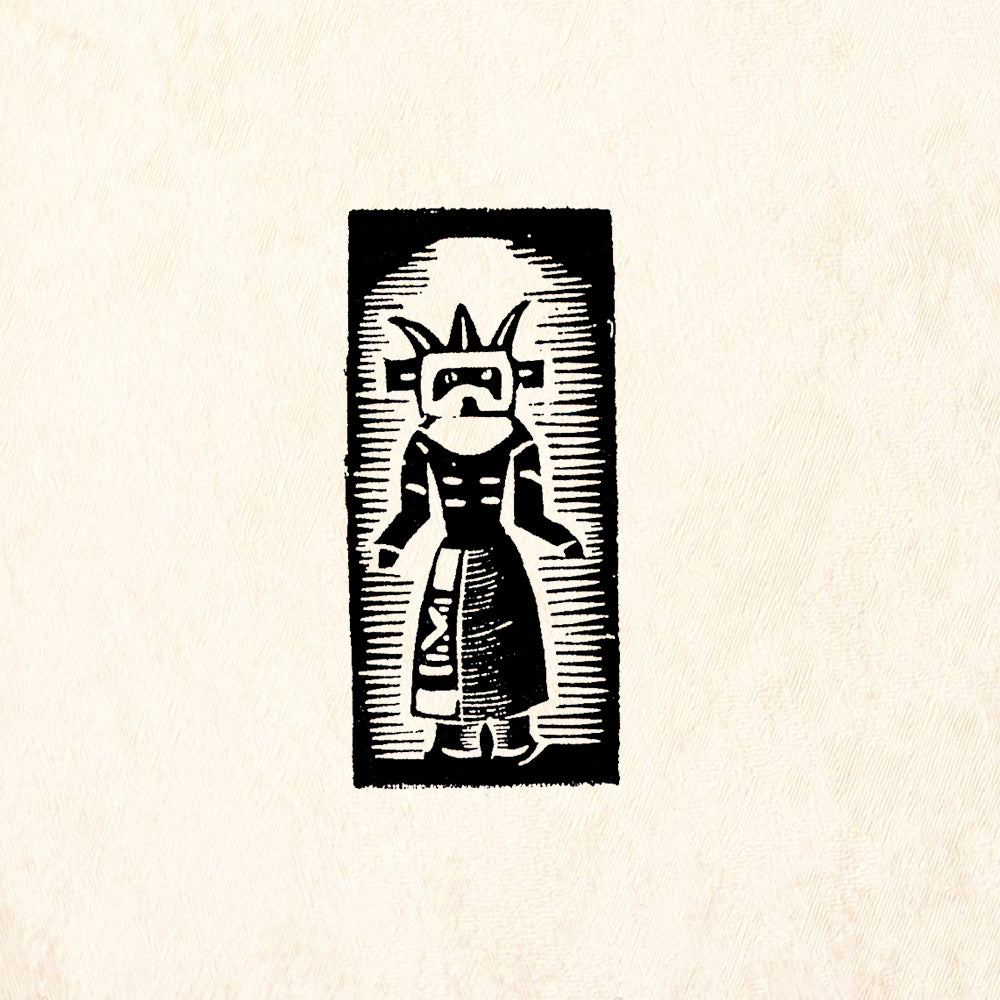 StampaFe Kachina 1 Tribal Southwest Rubber Art Stamp