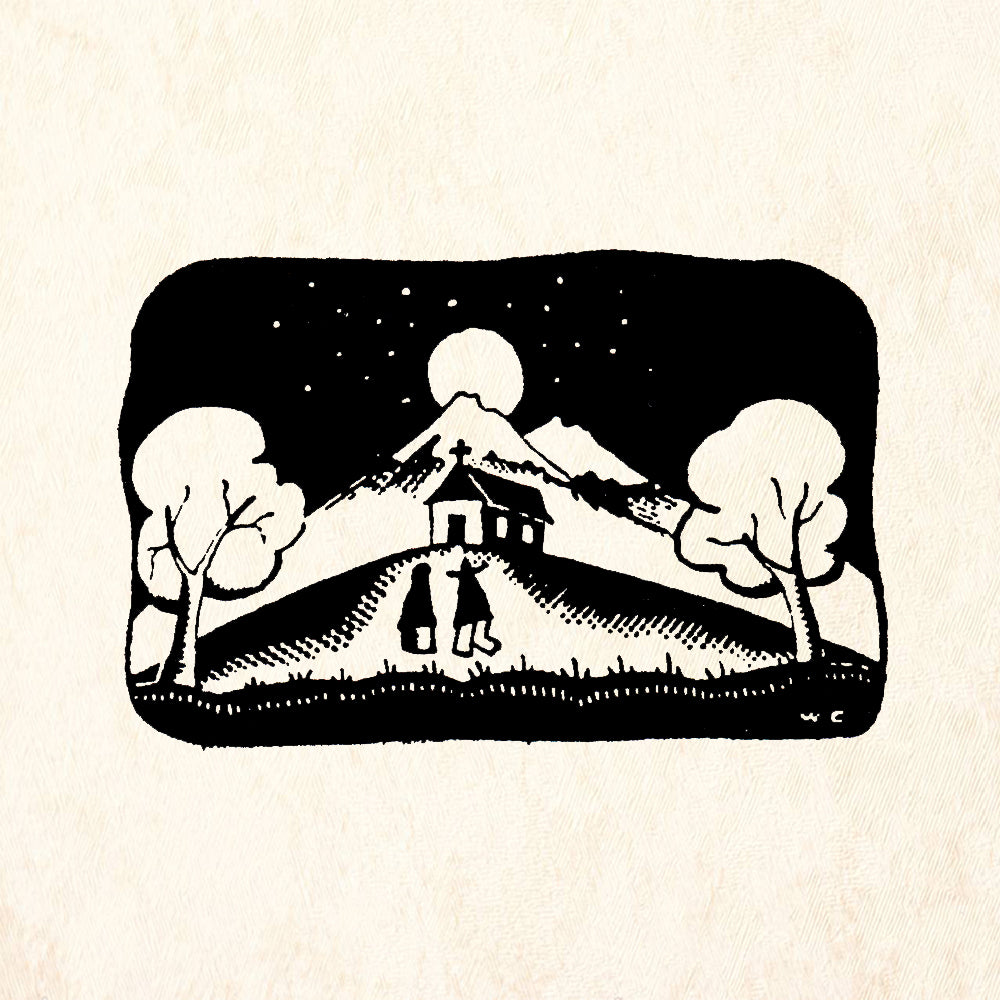 StampaFe Chapel on Hill Southwest Rubber Art Stamp