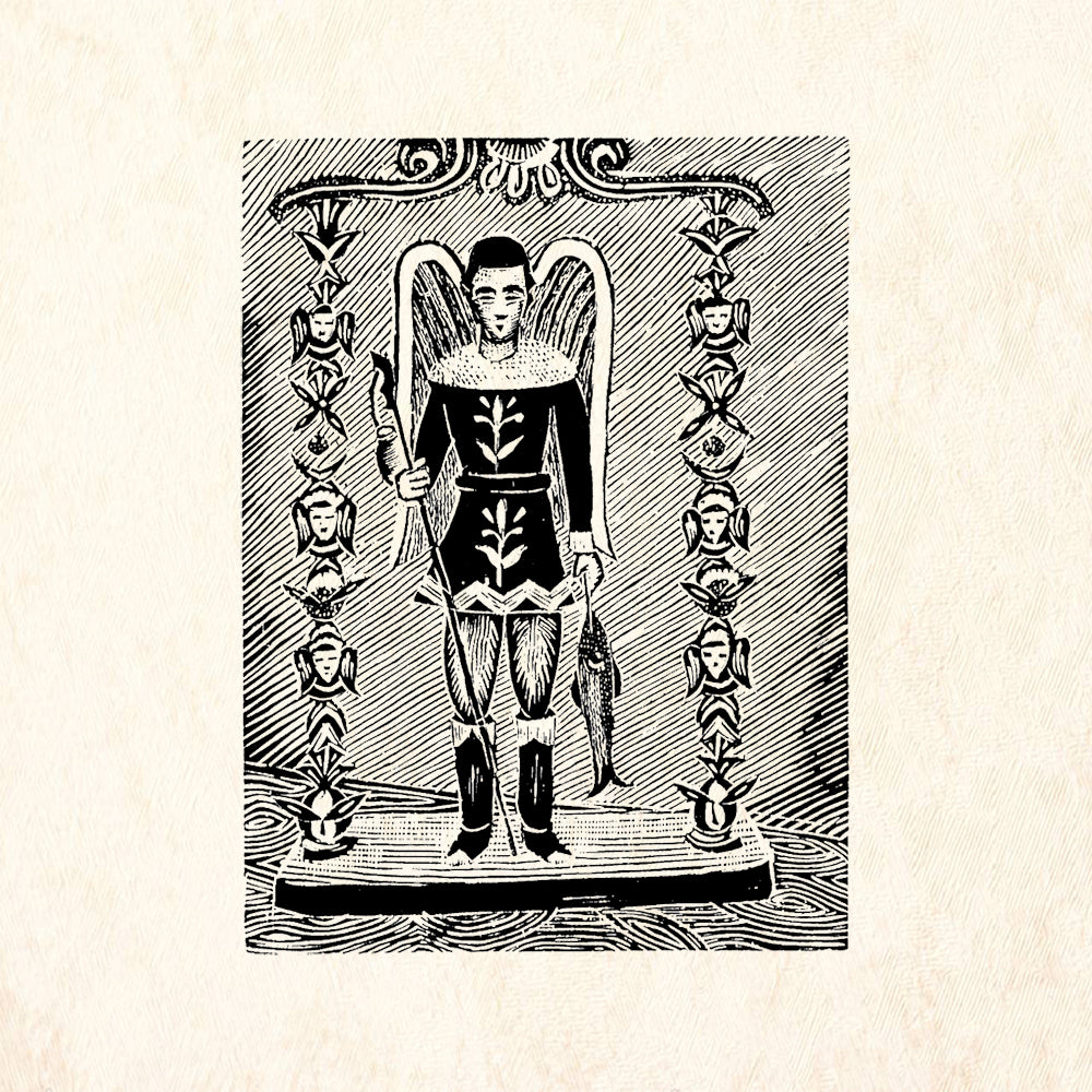 StampaFe Saint Folk Art Rubber Art Stamp
