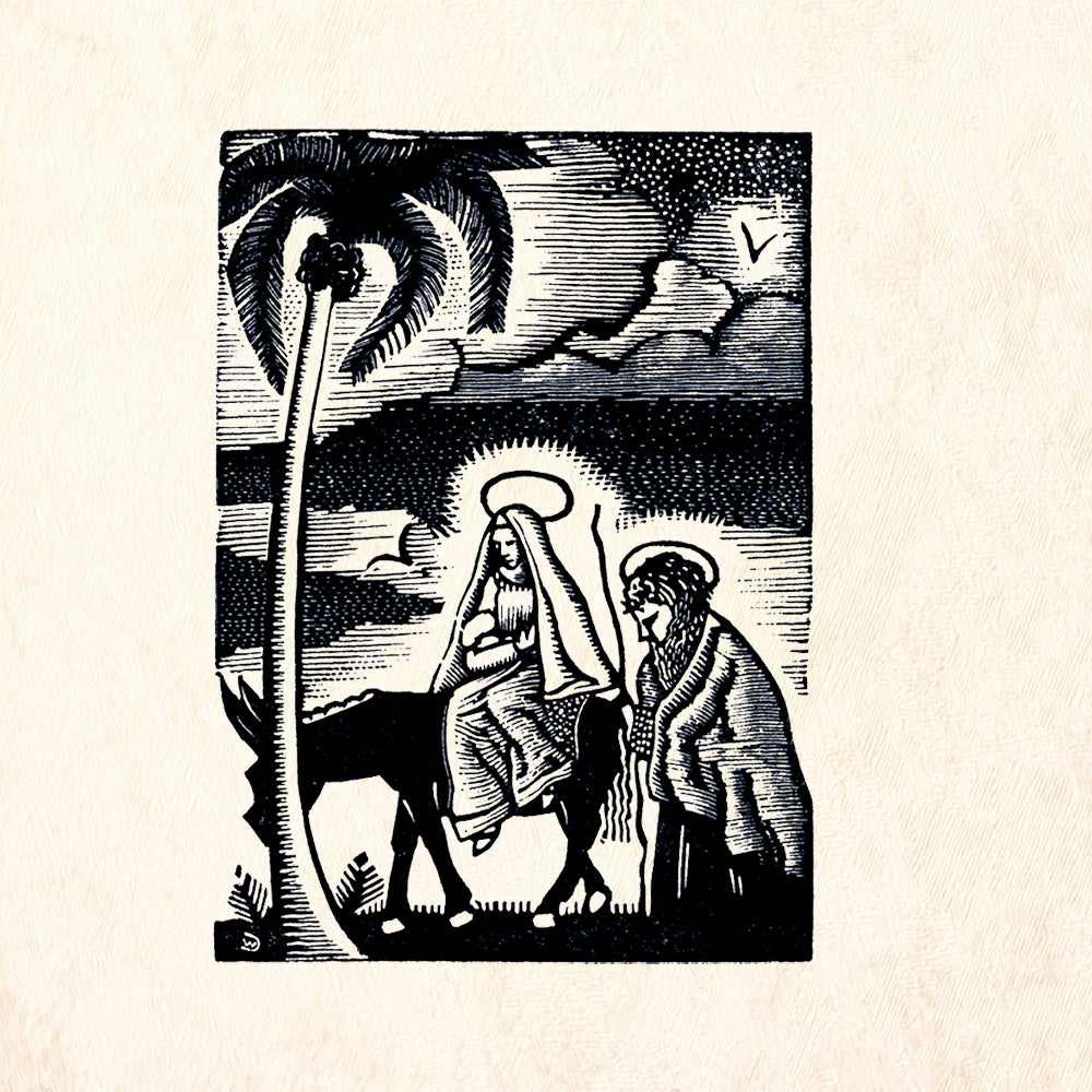 StampaFe Mary and Joseph Holiday Rubber Art Stamp