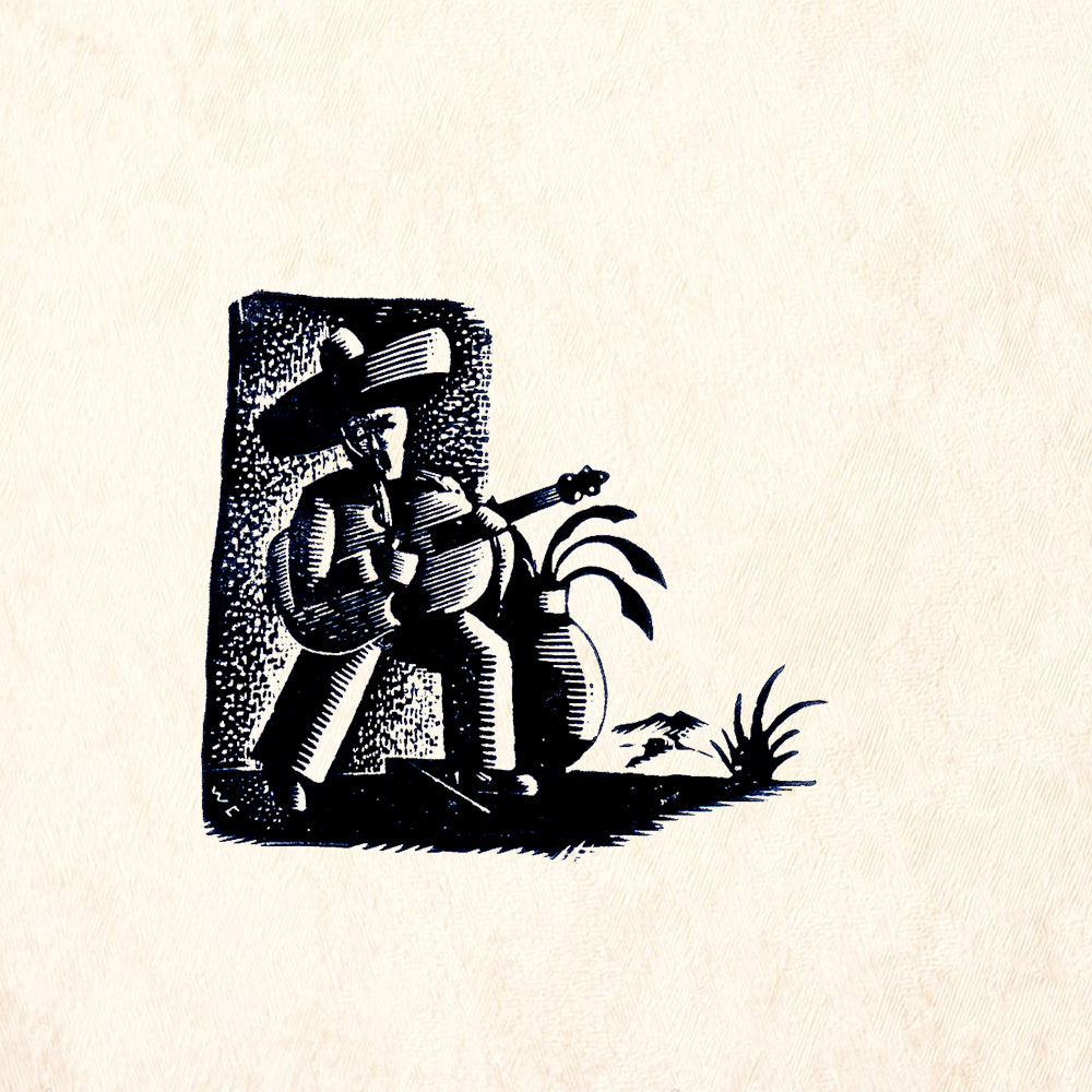 StampaFe Canciones Folk Art Rubber Art Stamp