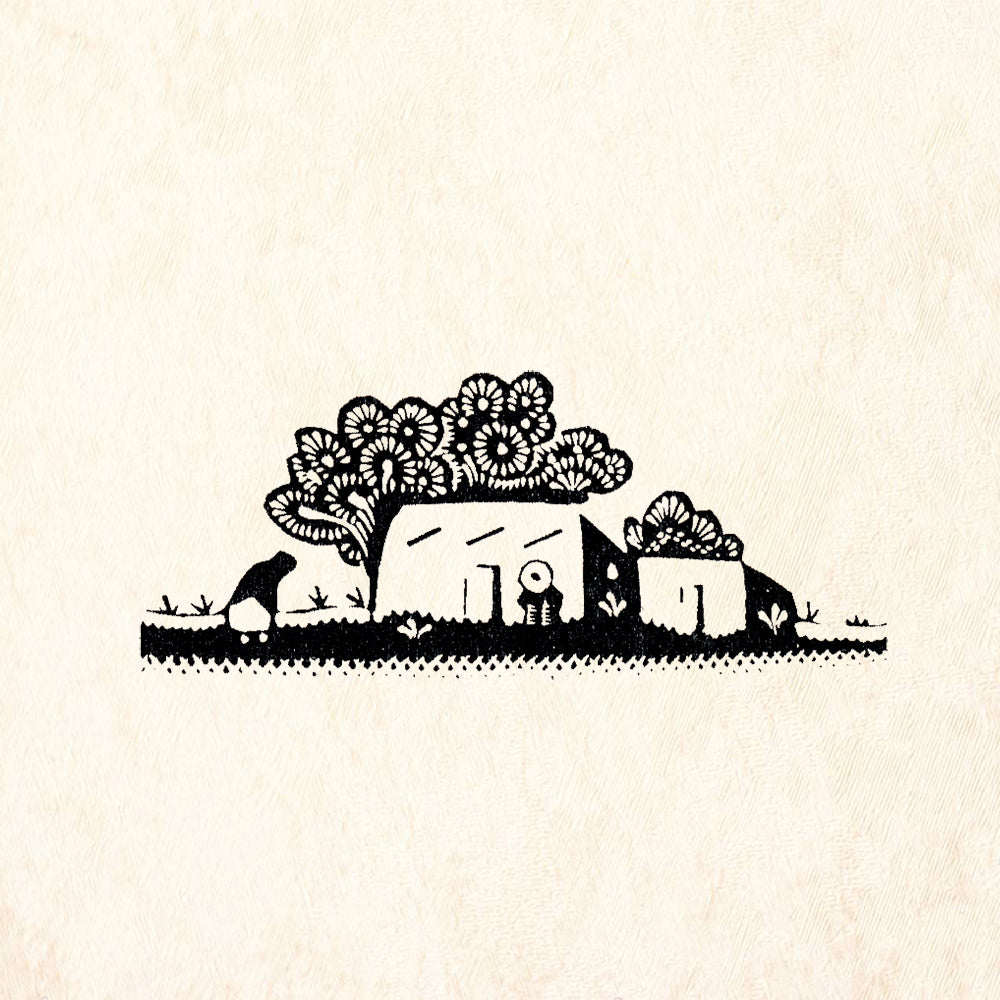 StampaFe Casa Four Southwest Folk Art Rubber Art Stamp