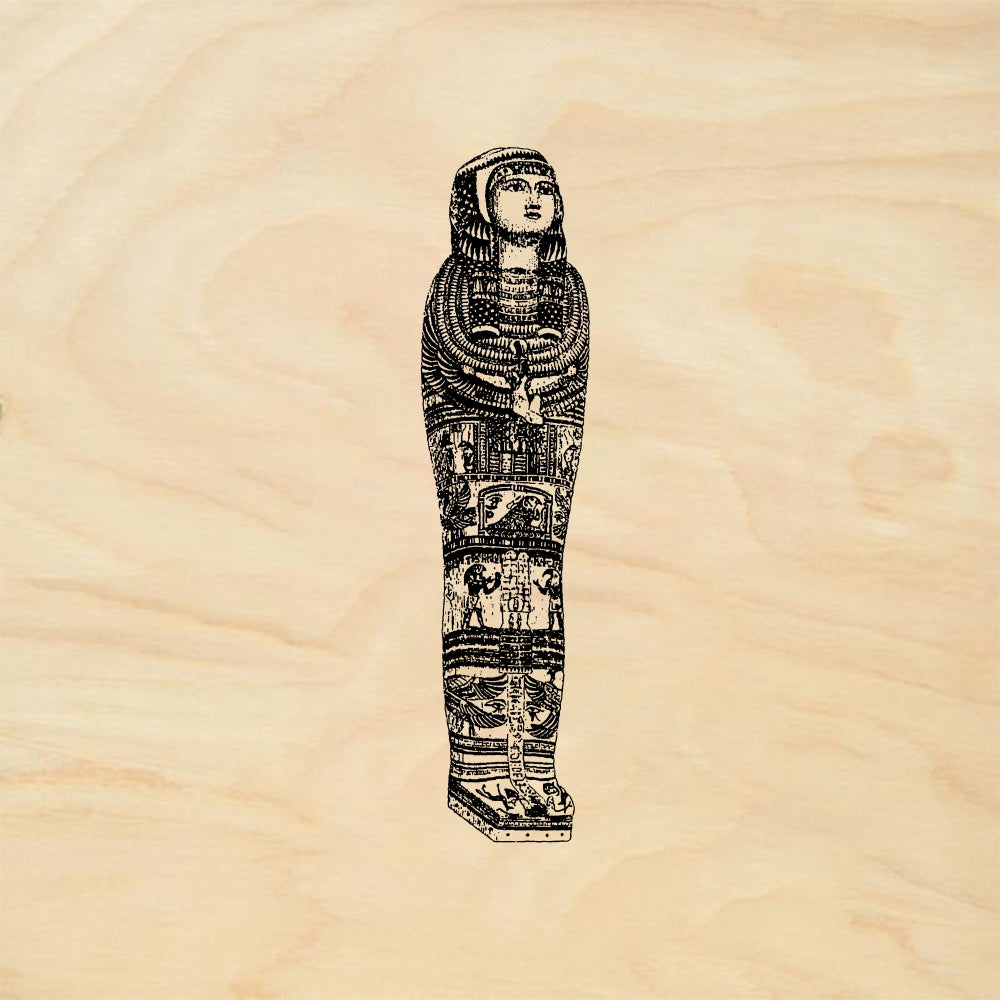 StampaFe Sarcophagus Egyptian Sarcophagus - Rubber Stamp 1 x 2.25