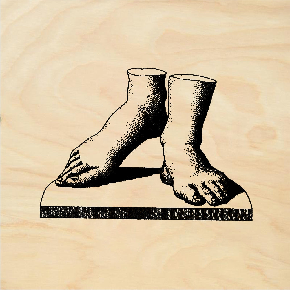 StampaFe Somebody's feet Bare Feet - Rubber Stamp 1.75 x 1