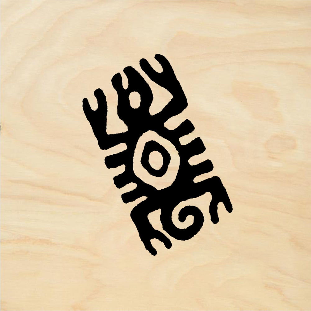 StampaFe Turtle Border Stylized Geometric Rubber Art Stamp