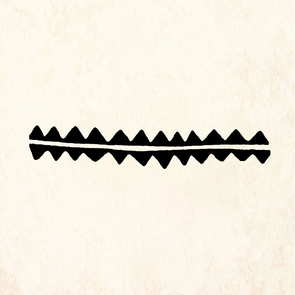 StampaFe Rick-rack Rick Rack Zigzag - Rubber Stamp 3.25 x 0.5