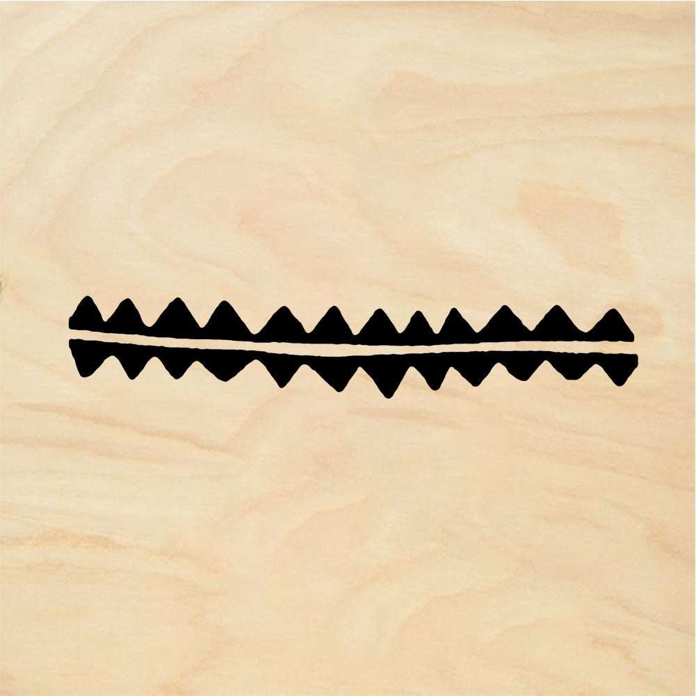 StampaFe Rick-rack Rick Rack Zigzag - Rubber Stamp 3.25 x 0.5