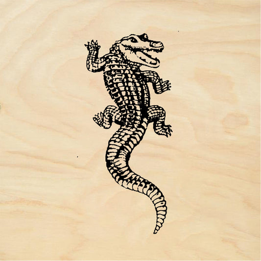 StampaFe Croc Crocodile - Rubber Stamp 1.25 x 1.5