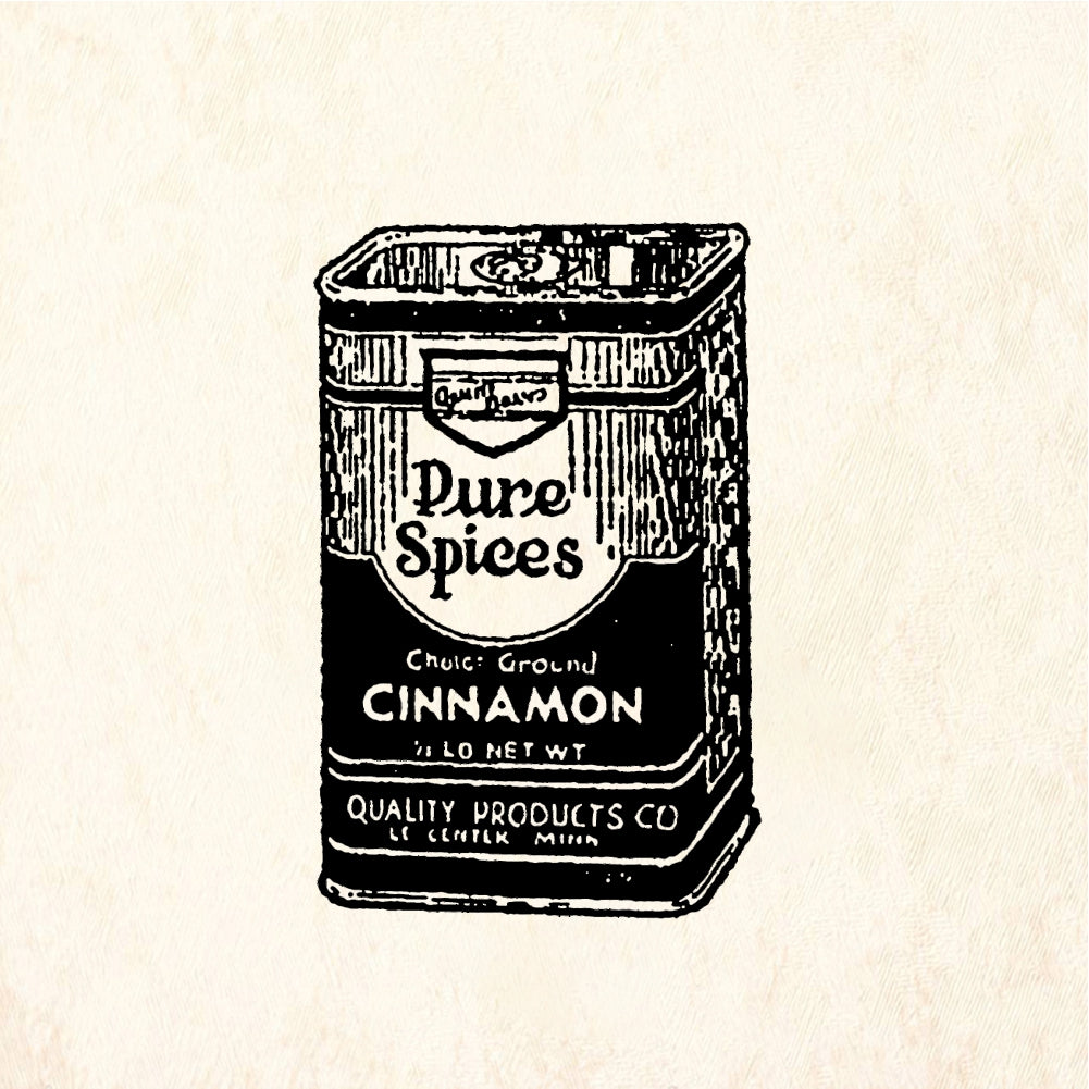 StampaFe Cinnamon Can - Rubber Stamp 0.5 x 0.75