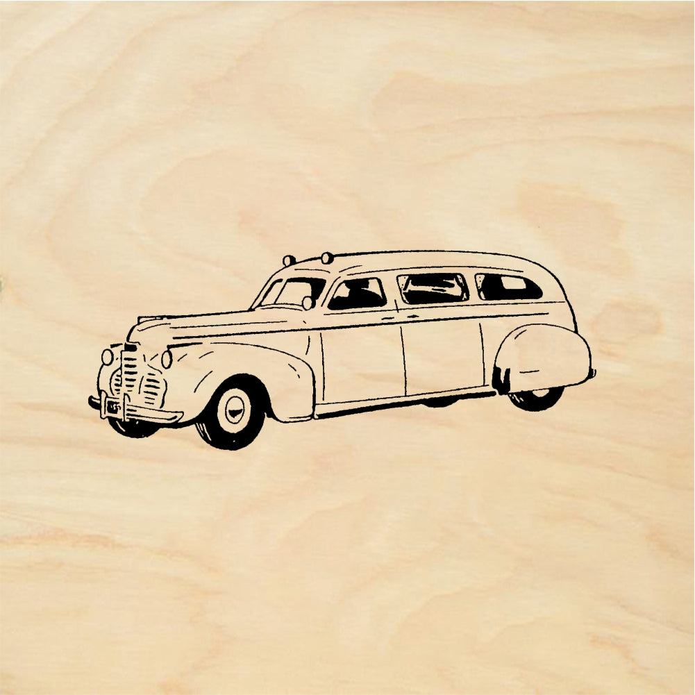 StampaFe Chevy Ambulance - Rubber Stamp 2.25 x 1.5