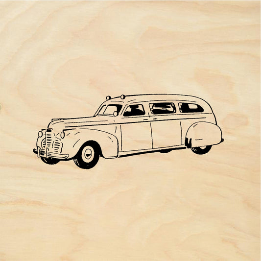 StampaFe Chevy Ambulance - Rubber Stamp 2.25 x 1.5
