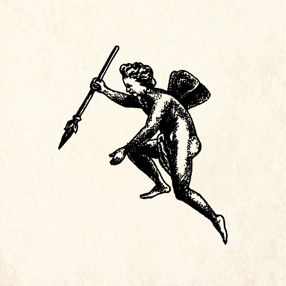 StampaFe Cupid naked - Rubber Stamp 1.5 x 1.25