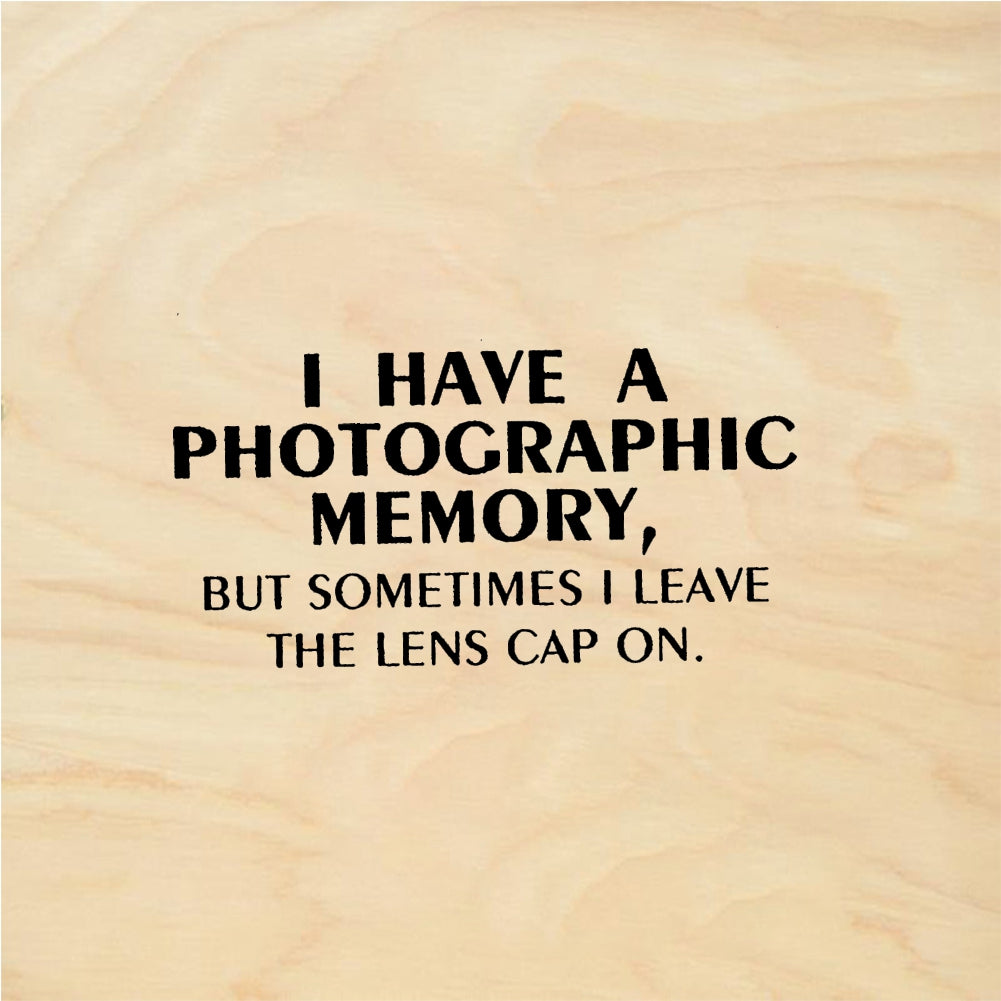 StampaFe I HAVE A PHOTOGRAPHIC MEMORY Photo Memory - Rubber Stamp 1.5 x 0.75