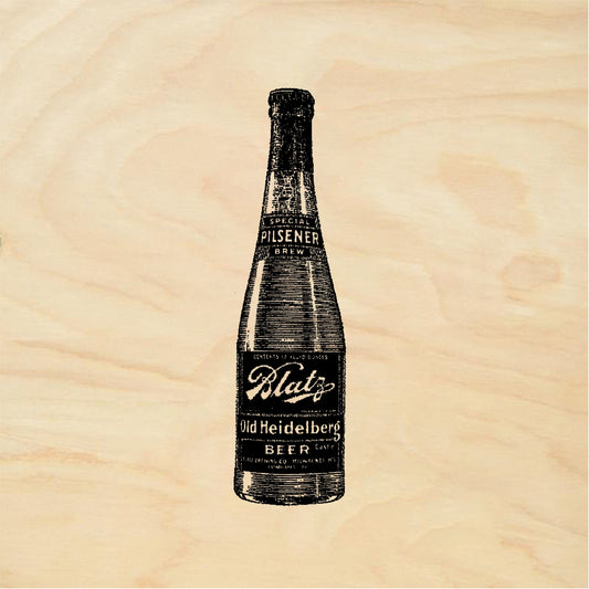 StampaFe Blatz Beer Bottle - Rubber Stamp 1 x 2.25